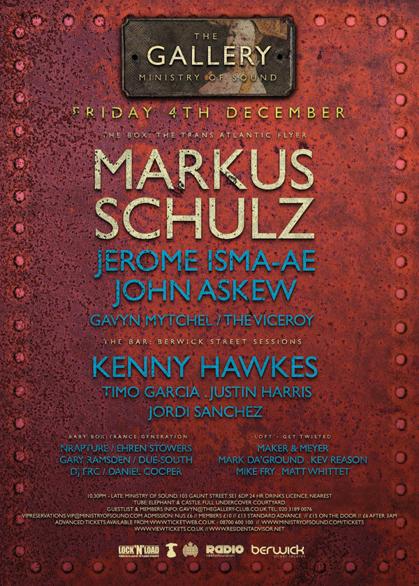 The Gallery · London flyer