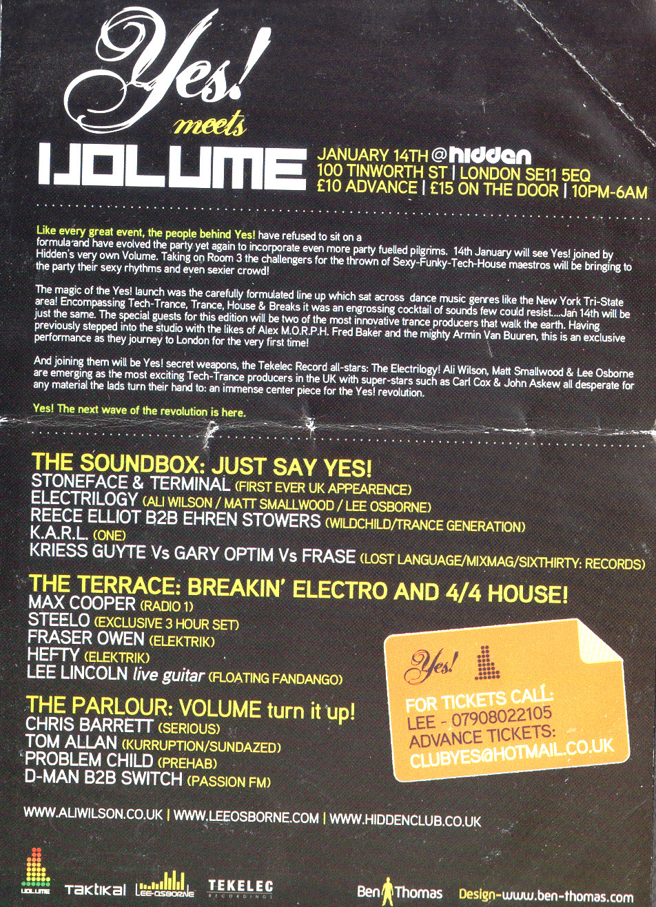 Yes! · 2006 flyer